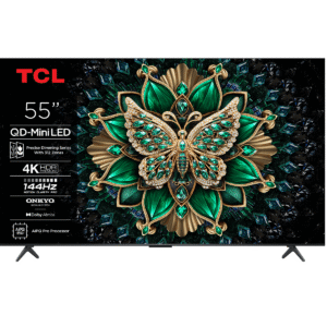 TV TCL 55C6K 55″ SMART TV QD-Mini LED 4K UHD, GOOGLE TV, HDR10+, DOLBY VISION, DOLBY ATMOS, HDMI 2.1 & 144 Hz