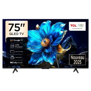 TV TCL 75P7K 75" SMART QLED 4K UHD AVEC GOOGLE TV, HDR10+, DOLBY VISION, DOLBY ATMOS, WI-FI, HDMI 2.1 & 60Hz